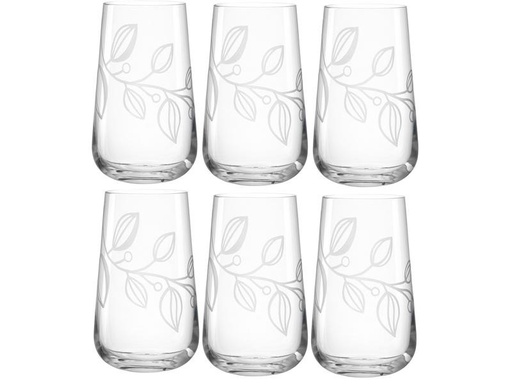 [90288654 1524093] Leonardo Longdrinkglas Boccio 530 ml, 1 Stück, Transparent