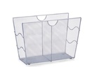 Zeller Present Zeitungsständer News Rack 39 x 17.5 x 27 cm, Silber