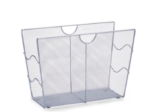 [90288850 1545337] Zeller Present Zeitungsständer News Rack 39 x 17.5 x 27 cm, Silber