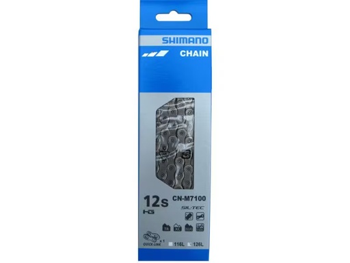 [90289354 1530927] Shimano Velokette CN-M7100 12-Gang, 126 Glieder Quick-Link