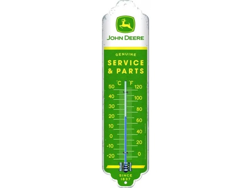 [90289447 1540315] Nostalgic Art Thermometer John Deere 6.5 x 28 cm