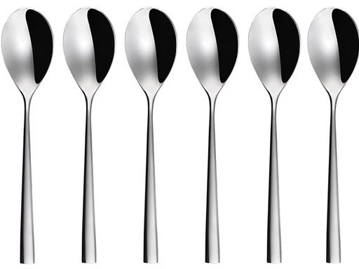 [90289587 1544798] Sola Kaffeelöffel 6 Stück, Silber