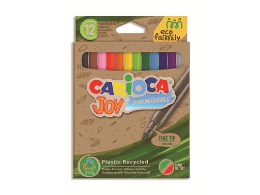 [90048641 1170270] Carioca Joy Eco 12 Stück, Mehrfarbig