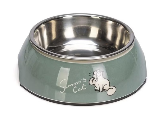 [90289909 1541731] Simon's Cat Edelstahlnapf 160 ml, Grün
