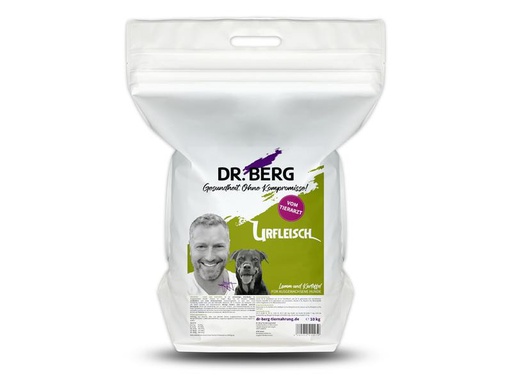 [90289939 1531724] Dr. Berg Trockenfutter Urfleisch Adult Lamm und Kartoffel, 10 kg