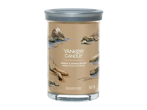 [90290208 1529365] Yankee Candle Signature Duftkerze Amber &amp; Sandalwood Signature Large Tumbler
