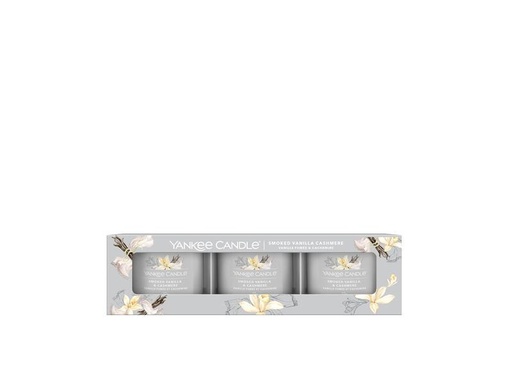[90290254 1529252] Yankee Candle Signature Duftkerze Smoked Vanilla &amp; Cashmere Signature 3 Stück