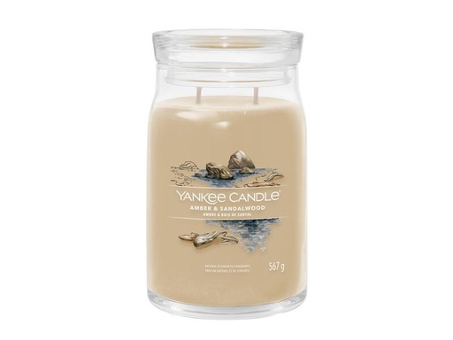[90290369 1529332] Yankee Candle Signature Duftkerze Amber &amp; Sandalwood Signature Large Jar