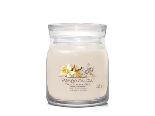[90290537 1529377] Yankee Candle Signature Duftkerze Vanilla Crème Brûlée Signature Medium Jar