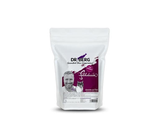 [90290614 1531732] Dr. Berg Trockenfutter Felikatessen Kaninchen+Rind, 1 kg