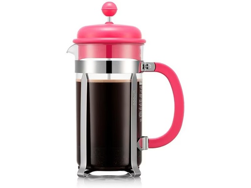 [90290852 1532495] Bodum Kaffeebereiter Caffettiera 1 l, Rosa