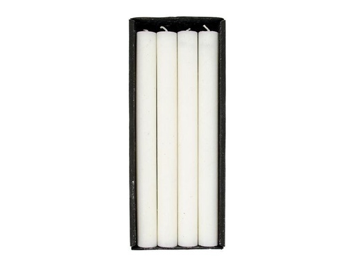 [90290875 1550337] Schulthess Kerzen Stabkerze Weiss aus Olivenwachs, 4 Stück