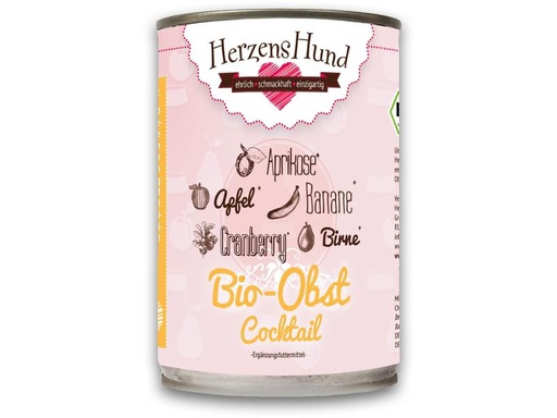 [90290879 1539696] HerzensHund Hunde-Nahrungsergänzung Obstcocktail, 400g