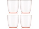 Bodum Outdoor-Becher Kvadrant 200 ml, Rosa, 4 Stück