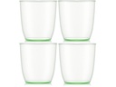Bodum Outdoor-Becher Kvadrant 350 ml, Grün, 4 Stück