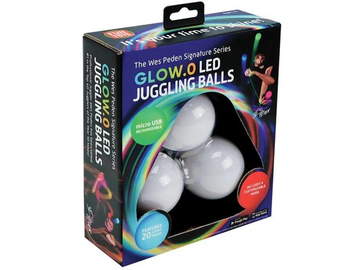[90291089 1542212] WES PEDEN Glow.0 Jonglierbälle Set à 3 Stück mit LED