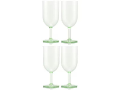 [90291131 1532445] Bodum Outdoor-Weinglas Oktett 230 ml, Grün, 4 Stück