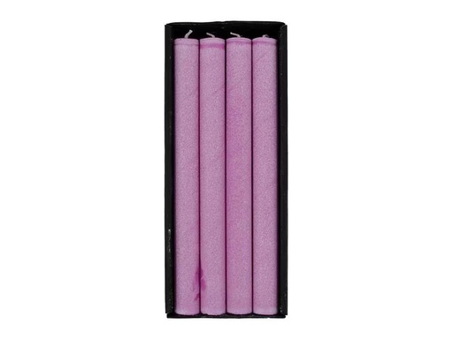 [90291146 1550347] Schulthess Kerzen Stabkerze Violett aus Olivenwachs, 4 Stück