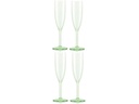 Bodum Outdoor-Champagnerglas Oktett 120 ml, Grün, 4 Stück