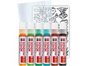 Marabu Fensterfarbe Kids Dinosaurier 6 x 25 ml