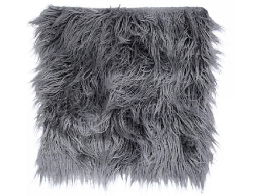 [90291444 1532970] Chic Antique Pelzimitat 40 x 40 cm, Grau
