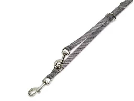 [90291451 1542779] Nobby Hundeleine Classic L, 2 m, 25 mm, Mausgrau