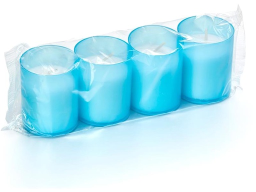 [90291470 1506794] balthasar Kerzenset in Becher 4 Stück, Blau
