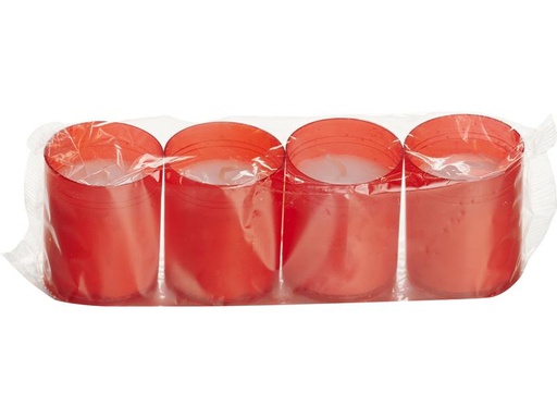 [90291587 1506791] balthasar Grabkerze 4 Stück, Rot