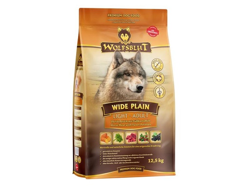 [90291776 1549411] Wolfsblut Trockenfutter Dog Adult Light Wide Plain, 12.5 kg