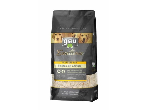 [90291929 1542309] Grau Trockenfutter Excellence Reismix mit Gemüse, 10 kg