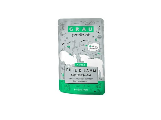 [90291936 1542279] Grau Nassfutter Pute &amp; Lamm, 16 x 125 g