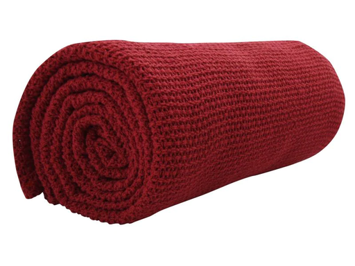 [90048867 1063796] Eskimo Decke Summer Dream  Rubinrot, 150 x 210 cm