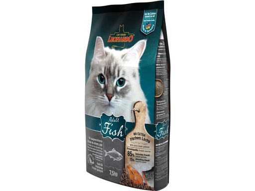 [90292185 1531014] Leonardo Cat Food Trockenfutter Adult Fisch, 7.5 kg