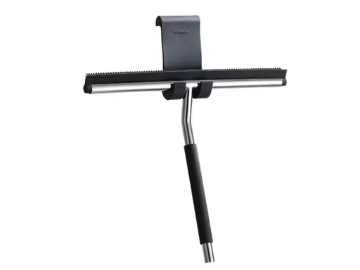 [90292255 1550039] Blomus Duschabzieher Lavea inkl. Halterung Schwarz/Silber