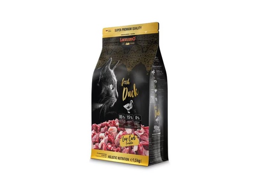 [90292386 1530997] Leonardo Cat Food Trockenfutter Fresh Ente, 1.5 kg
