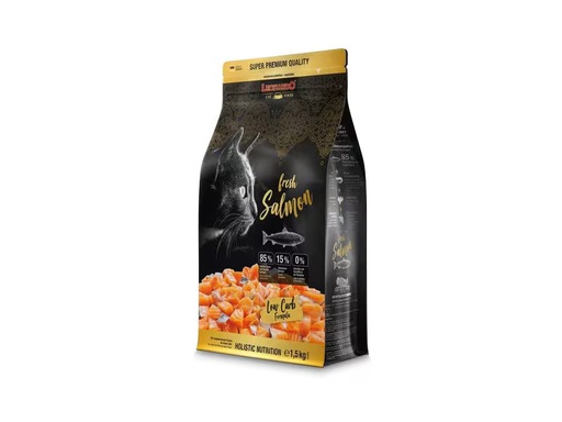 [90292460 1531003] Leonardo Cat Food Trockenfutter Fresh Lachs, 1.5 kg