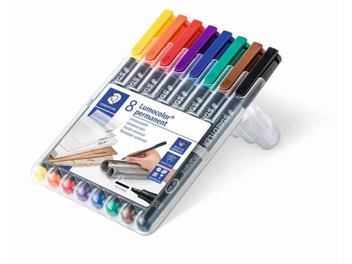 [90048965 914854] Staedtler Folienstift Lumocolor 314 B 8er-Set, permanent