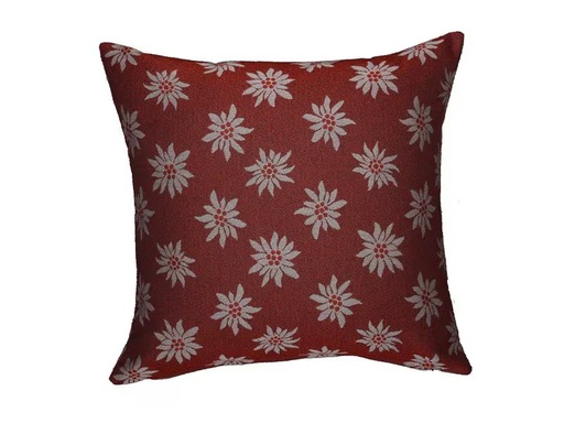 [90292505 1553254] Hubatka Kissenbezug Edelweiss 43 x  43 cm, Rot