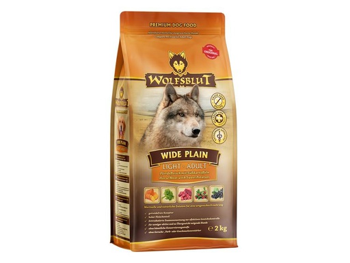 [90292568 1549410] Wolfsblut Trockenfutter Dog Adult Light Wide Plain, 2 kg