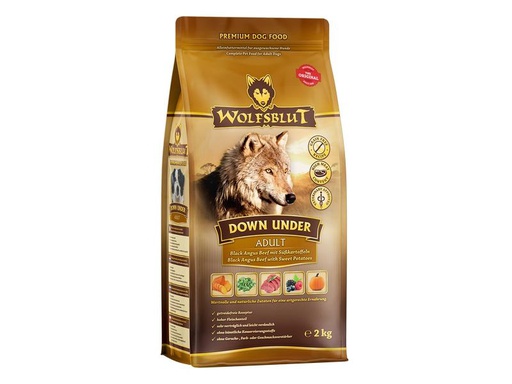 [90292638 1549408] Wolfsblut Trockenfutter Canine Adult Down Under Black Angus, 2 kg