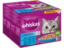 Whiskas Nassfutter Fisch Auswahl in Gelee 1+, 24 x 85 g