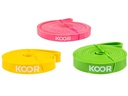 KOOR Fitnessband 3er-Set, leicht bis mittel