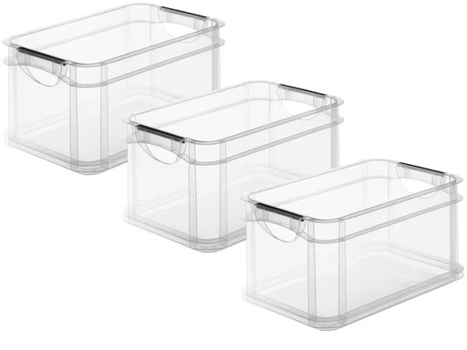 [90293039 1550906] Rotho Aufbewahrungsbox A5 3 Stück, Transparent