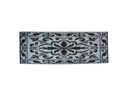Esschert Design Teppich 70 x 200 cm schwarz/weiss