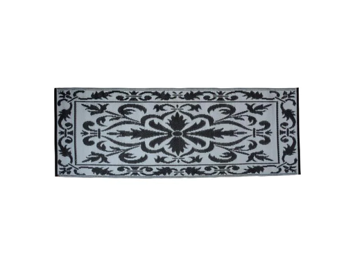 [90049046 1009734] Esschert Design Teppich 70 x 200 cm schwarz/weiss