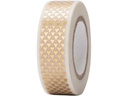 Rico Design Washi Tape Dreiecke 1.5 cm x 10 m, Gold