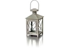 balthasar Laterne 24 cm, Weiss