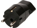Max Hauri Reiseadapter Schuko – T23, Schwarz