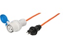maxCAMP Adapterkabel 1.5 m, CEE16/3 - T13, Blau