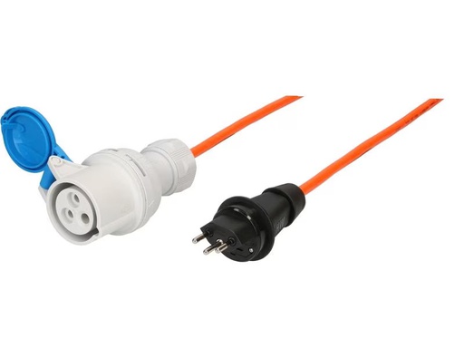[90293338 1554298] maxCAMP Adapterkabel 1.5 m, CEE16/3 - T13, Blau